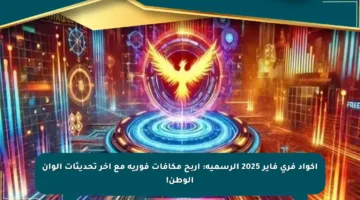 اكواد فري فاير 2025 الرسمية: اربح مكافآت فورية مع آخر تحديثات ألوان الوطن!
